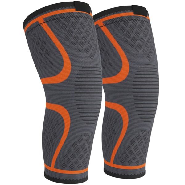 orange knee brace pads